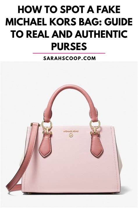 how to tell if its a real michael kors purse|authentic Michael Kors.